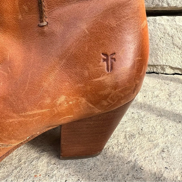 FRYE western style zip up ankle bootie Sz 9M - Picture 8 of 12